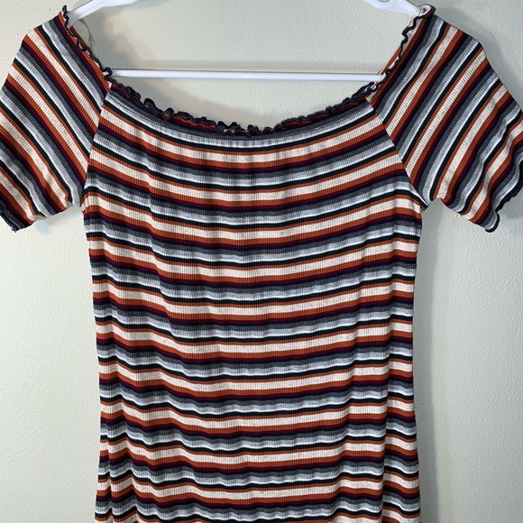 Women’s Striped Summer Mini Dress - Large - Picture 3 of 9